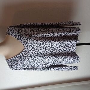 Donna Karan Sleepwear Animal Print Top